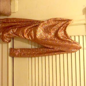 One shoulder sequence dress